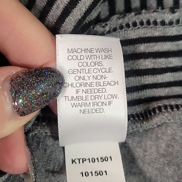 J. Jill perfect Pima Striped A-line top. Size M - Picture 6 of 6